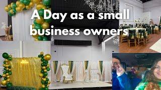 Day as Small Business Owners | Event Planners | Vlog Life in USA   