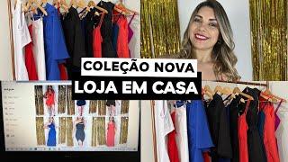 VLOG NOVA COLEÇÃO DE FINAL DE ANO | Montando o cenário para fotos + mostrando a coleção nova