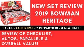 NEW SET! 2019 Bowman Heritage - In Depth Review - Should You Invest? (Hilarious Snafu in This Video)