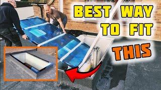 Epic Flat Glass Roof Light Install & Spray Painting the walls