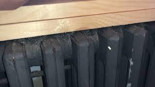 DiY Do it Yourself Cheap Fast Quick Protect Furniture Sofa  from Radiator edge Using Wood