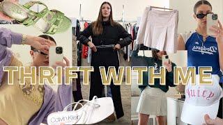 COME THRIFT WITH ME! Y2K, 90’s, Spring finds+ try on thrift haul | Ryanne Darr