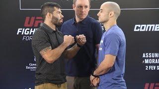 Raphael Assuncao vs. Marlon Moraes UFC Fortaleza Media Staredown - MMA Fighting