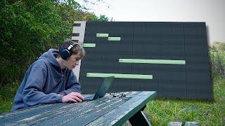 Cooking up 2 HARD beats outside in nature