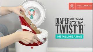 How to install a bag in the Diaper Twist’r by Prince Lionheart