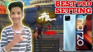 Realme narzo 20 free fire sensitivity | best pro settings | FREE FIRE #mratulyt