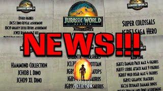 NEWS!!! New Mattel Jurassic World Rebirth and Hammond Collection toys coming!!!