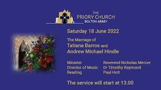 Wedding - Tatiana Barros and Andrew Michael Hindle - 18 June 2022