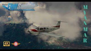 microsoft flight simulator 2020! Dhaka to Bagan! PA-28R Turbo Arrow IV #msfs 2024 #flightsim IND