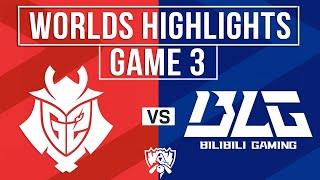 G2 vs BLG Highlights Game 3 | Worlds Swiss Stage 2024 | G2 Esports vs Bilibili Gaming