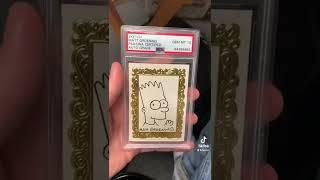 RARE SIMPSONS SKETCH CARD BY MATT GROENING WORTH OVER $10,670