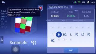 Cubing on the Cube Station App (15.505s)