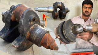 The Peter Engine Crankshaft Was Broken Then Mechanic Repair it From Brilliant Way…