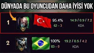 DÜNYA KDA 1.Sİ ÖLMEDEN DERECELİ 10 MAÇI KAZANMA CHALLENGE | LoL Pit