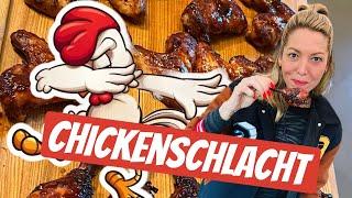 BBQ Chickenschlacht | einfach und geil | Drumsticks und  Wings