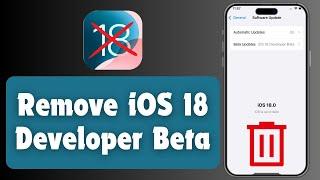 How to Remove iOS 18 Beta | How to Downgrade iOS 18 to iOS 17 | Without Computer