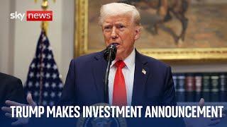 President Trump makes investment announcement