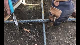 How to tie rebar.