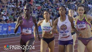 Olympic champion Athing Mu wins HECTIC 800m semi, advances to U.S. Trial final | NBC Sports