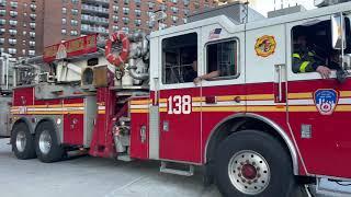 FDNY GETTING STUCK ON A TURN / CAR ACCIDENT CAUGHT ON VIDEO! [4k video]