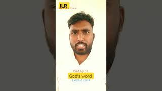 Today's Morning Devotional messages. God's promise words by Immanuel Raju ILR. 2023 #shortvideos.