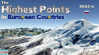 What is the Highest Point in Each European Country?