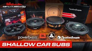 12" Shallow Mount Car Subwoofers: JBL, JL Audio, Powerbass, Rockford Fosgate  | Car Audio & Security