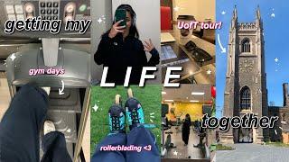 GETTING MY LIFE TOGETHER | university of toronto tour, gym days, rollerblading, END of gap year ⋆｡°