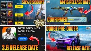 50% Discount Dodge Spin | Bgmi Dodge Spin Pre-order Event | 3.6 Update Release Date