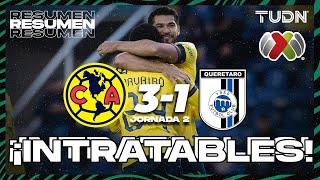 Resumen y goles | América 3-1 Querétaro | Liga Mx -AP2024 - J2 | TUDN