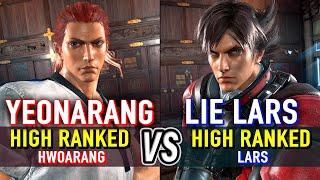 T8  YEONARANG (Hwoarang) vs LIE LARS (Lars)  Tekken 8 High Level Gameplay