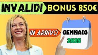 ️ INVALIDI   IN ARRIVO BONUS 850€ (non per tutti)