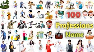 Professions Vocabulary ll 100 Professions Name In English With Pictures ll Jobs & Occupations Name