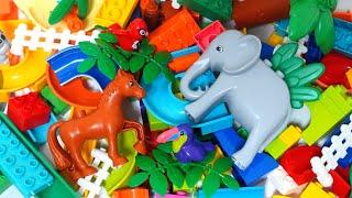 Satisfying Building Blocks Marble Run Very popular! A compilation of various animal block coasters!