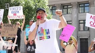 Protesters march and rally for abortion rights in Dallas after Friday's Supreme Court decision