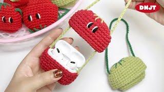 How to Make a Tomato AirPods pro Case – Cute & Cozy Crochet Tutorial! ️