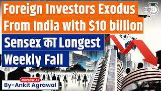 FIIs Exodus sparks Nifty's longest weekly fall | Stock Market News