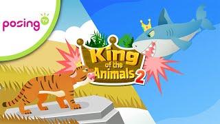 King of the Animals2 | Tiger vs shark | Animal Champion | Animal Songs | posingTV