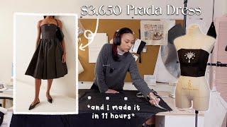 I Recreated this $3,650 PRADA dress in 1 Day (and I calculated how much it ACTUALLY cost to make)