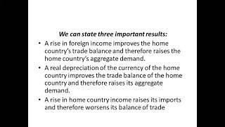 ISLM in an Open Economy, Next Exports NX, Repercussion Effect