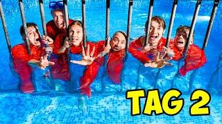 EIN GEFÄNGNIS IN EINEM SCHWIMMBAD, DAS SICH MIT WASSER FÜLLT !