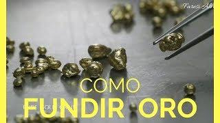 Como FUNDIR ORO en casa de forma casera | como fundir oro con borax | Como fundir oro artesanalmente