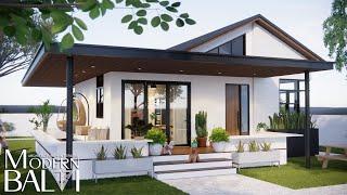 Simple and Elegant Modern Bungalow House Design Low Budget | 3-Bedroom