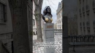 The statue of Dalida, singer and actress, in her beloved Montmartre supposedly brings luck in love