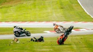 Scruffs Kawasaki ZX10R (TV Version) Crash - Adam Shelton - Oulton Park TSGB Superstock 1000 Race 1