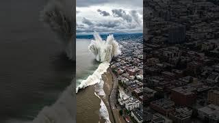 시애틀 도심에 초대형 홍수가! 도시 전체가 잠긴다 / Seattle Downtown Submerged by Mega Flood! #SeattleDisaster #FloodWave