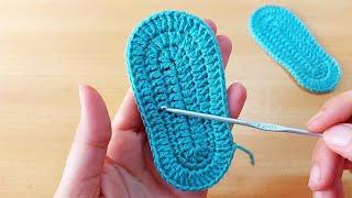 كروشيه نعل لكلوك / حذاء بيبى crochet baby shoes