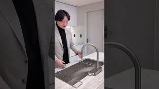 돈값 하는 주방 수전이래서 170만원 태우나봐요.. 비싸도 후회없어요, 써보면 왜 비싼지 압니다. #주방인테리어