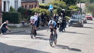 Remco Evenepoel PASSES Geraint Thomas to WIN UCI World Time Trial Champs! Stirling 11/08/23