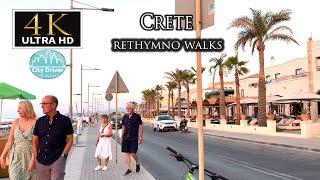 Why Everyone is Talking About Rethymno Beach - 4K Walking Tour